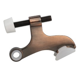 10 Pack Rok Hardware Adjustable Heavy Duty Hinge Pin Door Stop in Brushed Antique Copper Finish, ROKDSP1BAC