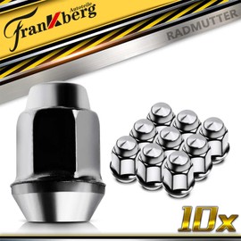 Frankberg 10x Wheel Nuts Compatible with Aveo Cruze HHR Malibu Orlando Trailblazer Trax Ampera GT Mokka / Mokka X 1.2L-4.2L 2005-Today 09594682