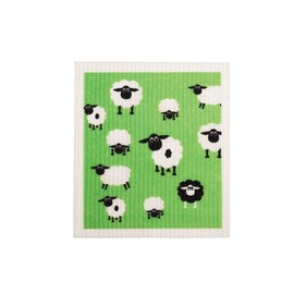 Retro Kitchen - Biodegradable Dish Cloth - Sheep