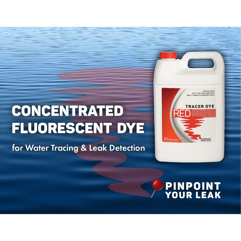 Concentrated Red Tracer Dye - Highly Concentrated Fluorescent Water Tracing