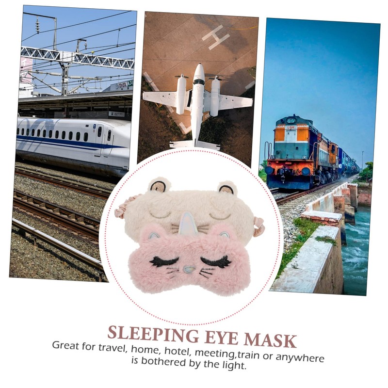 Beavorty 3sets Sleeping Blindfold Silk Eye Masks Breathable Comfortable Eye