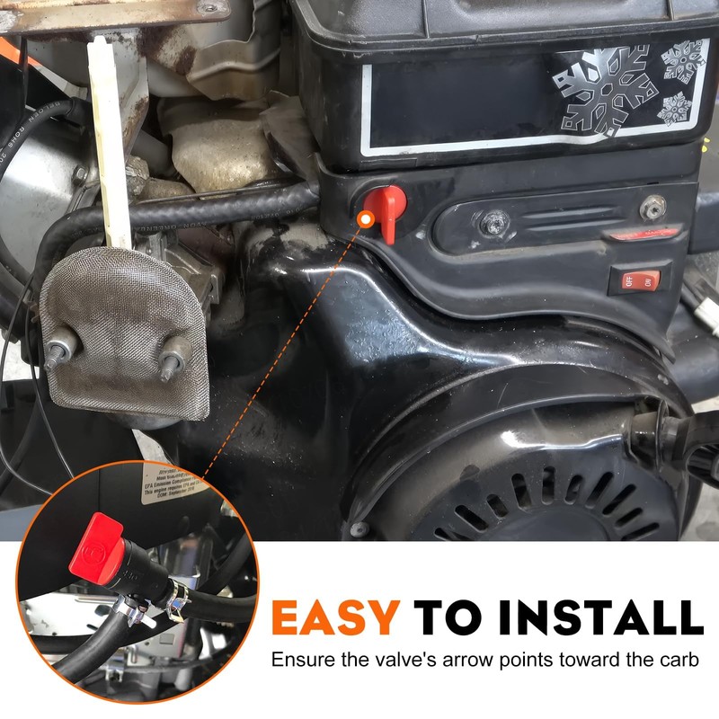 HIPA (Pack of 2) 1/4" 90 Degree Fuel Shut Off