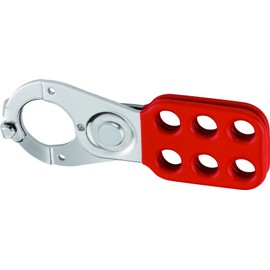 Abus 801 Lock Out Hasp 1in Red with Clamp