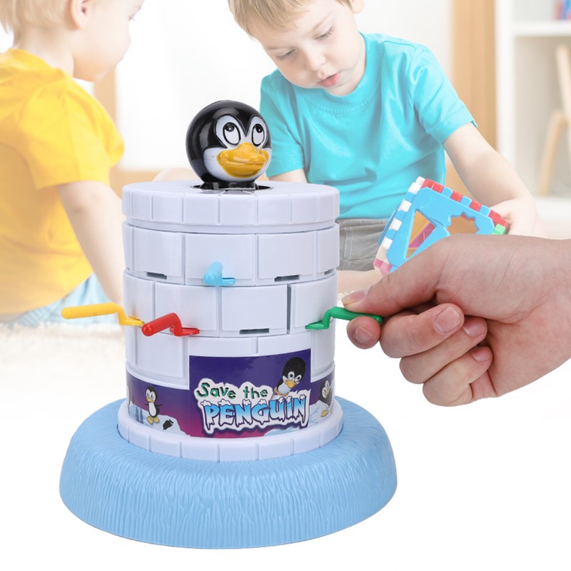 Plastic Kids Interaction Educational Table Game Toys Interesting Penguin Rescue