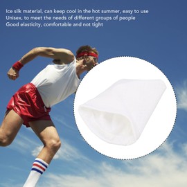 Ice Silk Training Wrist Sweatband, 1 Pair, Ice Silk Cooling Wristband, Skin-Friendly, Elastic, Unisex, Breathable, Sweat-Absorbent, for Sports Exercise (1)