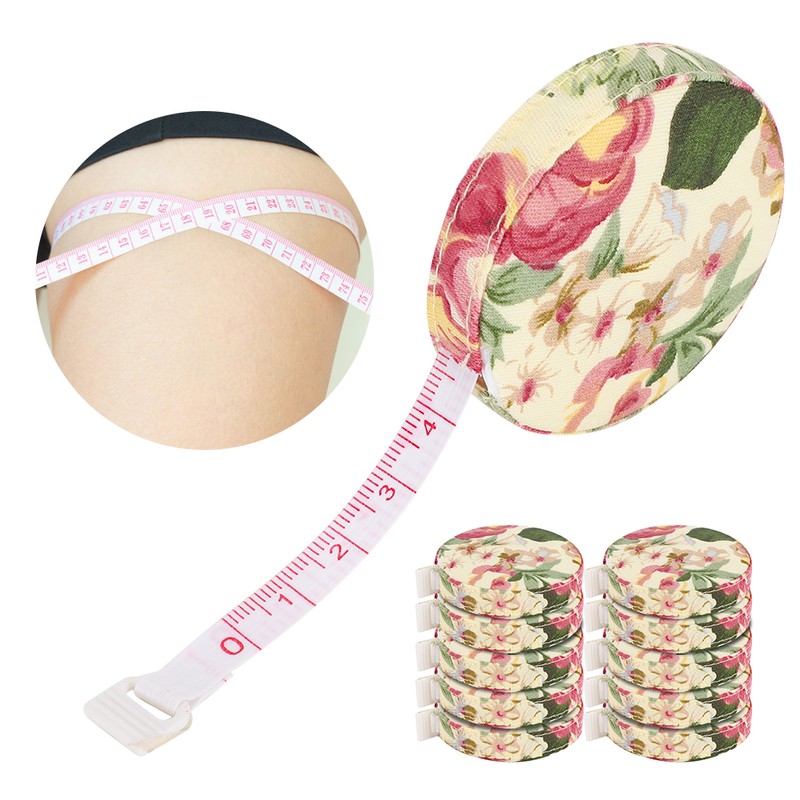 10PCS Retractable Ruler Cloth Measure Tailor Sewing Flexible Tape Body