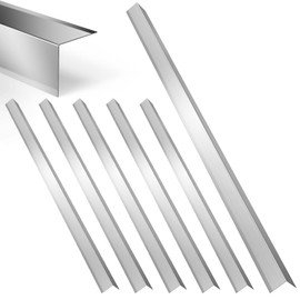 Fengone 6 Pack Stainless Steel Wall Corner Guard Metal Wall Corner Guard Wall Protection 304 Stainless Corner Guard 2 x 2 x 48 inch with 90-Degree Angle