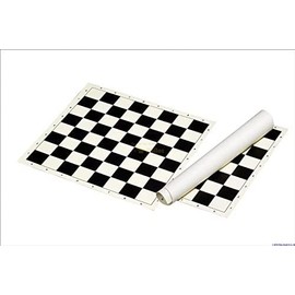 Standard Vinyl Roll Up Chess Boards - Professional Club & Tournament Chess Boards (2.15" Square, Green)