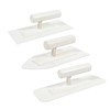 Nichiyo Plastic Trowel Kit 3 Piece Round&Square&Tipped End Finishing Trowels
