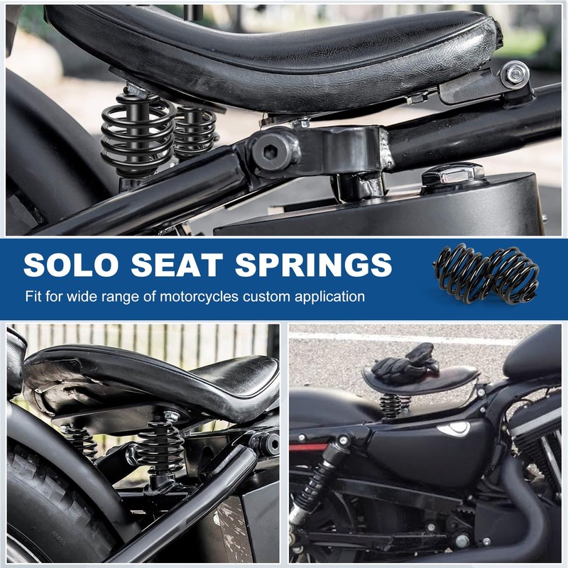 AEEAST Motorcycle Solo Seat Springs, 2 Inch Seat Spring Bracket