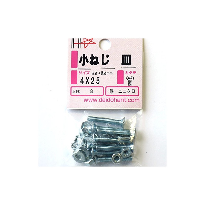 4 x 25 Stainless Steel Small Screw Dish (HP) 84417