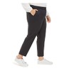 Bar III Womens Plus Office Business Ankle Pants Black 20W