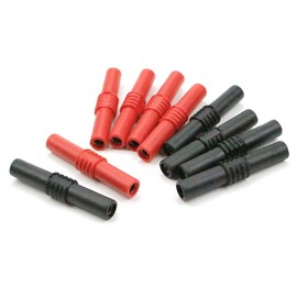 TKDMR 10pcs Insulated 4mm Banana Jack Female to Female Socket Connectors - Coupler for 4MM Banana Plug Extension Adapters