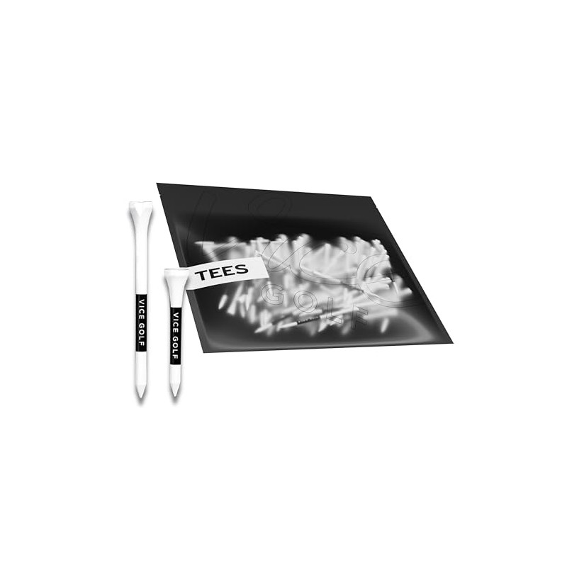 Vice Golf Tees | White | 60 Driver Tees &