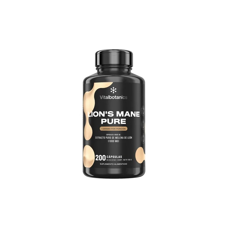 Hongo Melena De Leon Nootropico 200 Capsulas Vitalbotanics