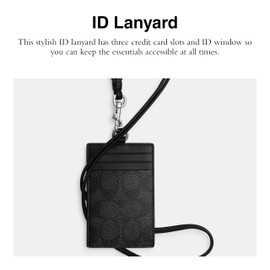 Coach ID Lanyard in Signature Denim