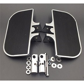 SMT-Chrome Passenger Mini Floorboards Rear Footboards Foot Rest Pegs Mounts Compatible With Electra Glide Heritage Softail Fat Boy [B01D0QWUXA]