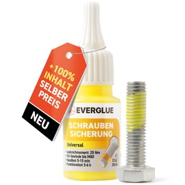 EVERGLUE Screw Lock Anaerobic Medium Firm Normal Dismountable up to M80 Thread 22 g Dosing Bottle
