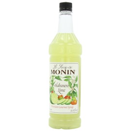 Monin Flavored Syrup, Habanero Lime, 33.8-Ounce Plastic Bottles (Pack of 4)