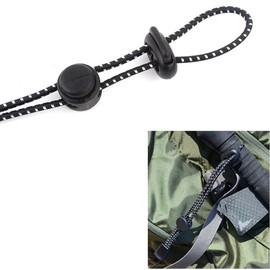 DraCra 5 Pack Backpack Hiking Poles Holder Fixing Elastic Rope Hanger Attachement Lanyard for Back Pack Walking Stick Trekking Outdoor Sports Wheelchair Lamp Flashlights