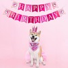 AWOCAN Dog Birthday Bandana Dog Tutu Tulle Tutu Skirt Outfit,Happy