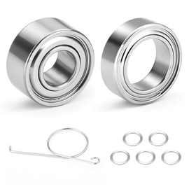 MARVELURE Fishing Reel Knob Accessory Kit 2Pcs Pre-Lubricated Miniature Stainless Steel Ball Bearings Shielded on Both Sides for Shimano, Daiwa and Penn Reels (DDL-950ZZ 5*9*3 mm + DDL-940ZZ 4*9*4 mm)