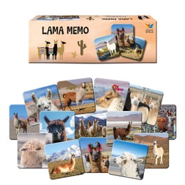 Starnberger Spiele Starnberger Spiele - Lama Memo für Erwachsene und Kinder ab 6 Jahre - Geschenk für Lama- und Alpaka-Fans
