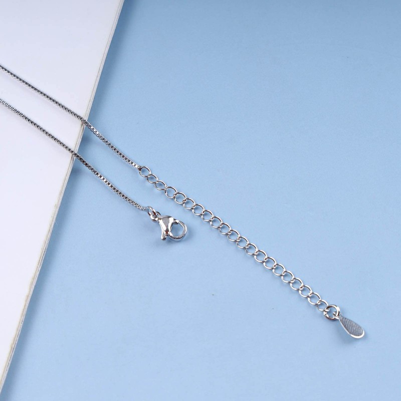 Cimenexe Punk Horizontal Bar Pendant Necklace Balance Tube Bar Chain