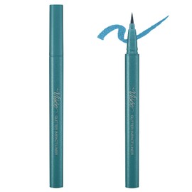 Visee Riche BL910 Glitter Impact Liner, Emerald Blue, 0.01 fl oz (0.4 ml)