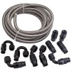 BFO 8AN 20FT Fuel Line Kits Fittings E85 PTFE Steel