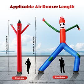 BIXIBIN Inflatable Blower Fan Wacky Waving,Inflatable Sky Arm Swinging Tube Man Blower Puppet Wind Dancer for Outdoor Advertising