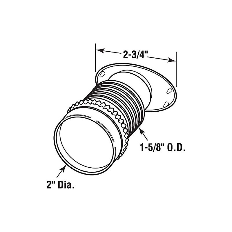 Prime-Line U 9918 Gray, High-Impact Plastic, Giant Screen Door Viewer