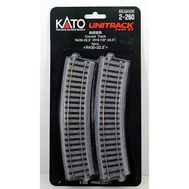 Kato 2-260 HO Unitrack 16.875 radius curve 4 pieces