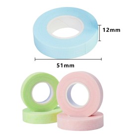 10 Pcs Eyelash Extension Tape Sensitive Skin Lash Adhesive Tape Breathable Lash Tape Micropore Medical Fabric Tape Under Eye Tape Color Lashes Extension for Professionals Eyelash Extensions