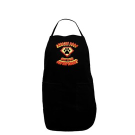 TooLoud Rescue Dogs - Superpower Dark Adult Apron - Black - One-Size
