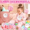 Pink Bow Nano Tape Bubble Kit for Kids with Box,
