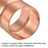 MECCANIXITY Copper Pipe Coupling 42mm Straight Connecting Adapter with Rolled