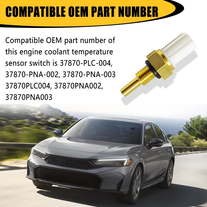 Icyhaws Engine Coolant Temperature Sensor Compatible with Honda Accord Civic