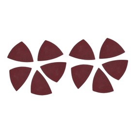 10Pcs Triangular Sanding Sheet 80mm Oscillating Multi Tool Sand Paper 80 Grit