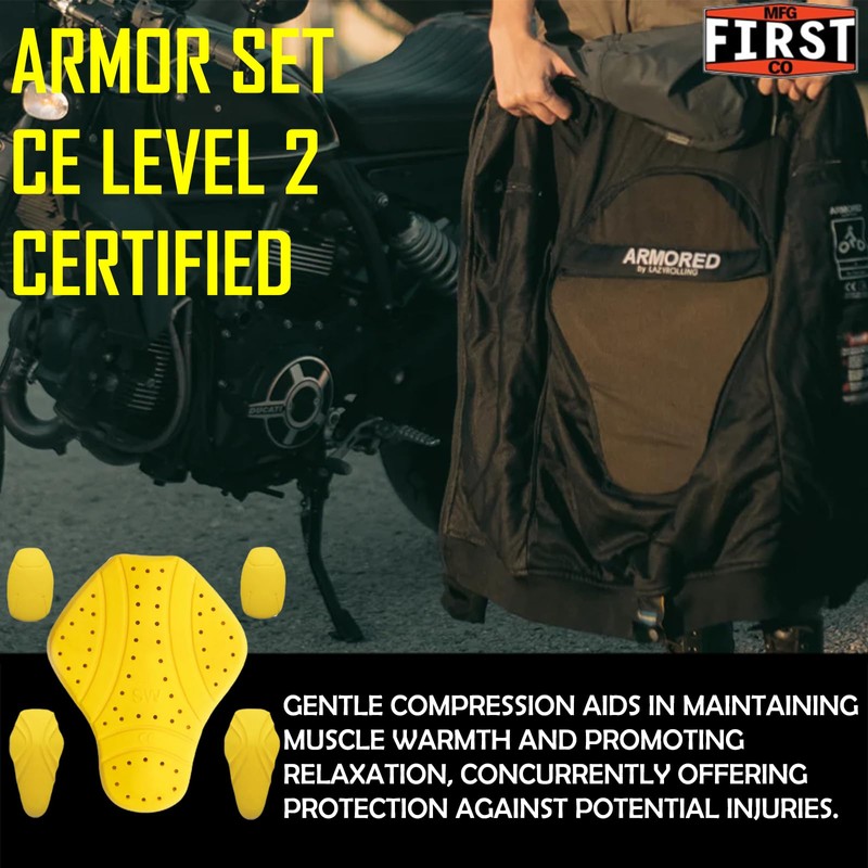 First MFG Co - Armor- CE Level 2 Motorcycle Back