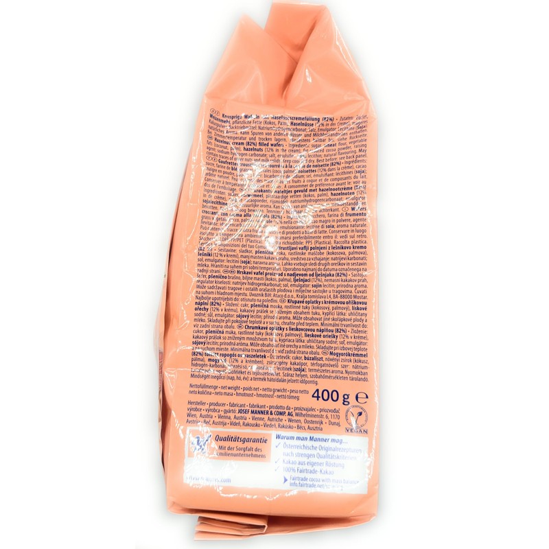 Hazelnut Cream Filled Wafers (manner) 14oz