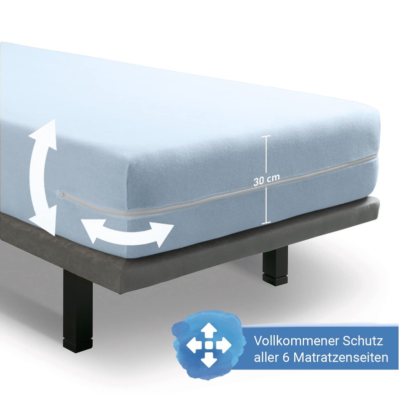 Velfont Terry Cotton Mattress Cover 100 x 200 cm with