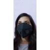 BLACK FACE MASK WITH DOUBLE RESPIRATOR VALVE HAND WASHABLE !