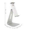 Cell Phone Stand Silver Tablet PC Bracket Adjustable Aluminum Alloy