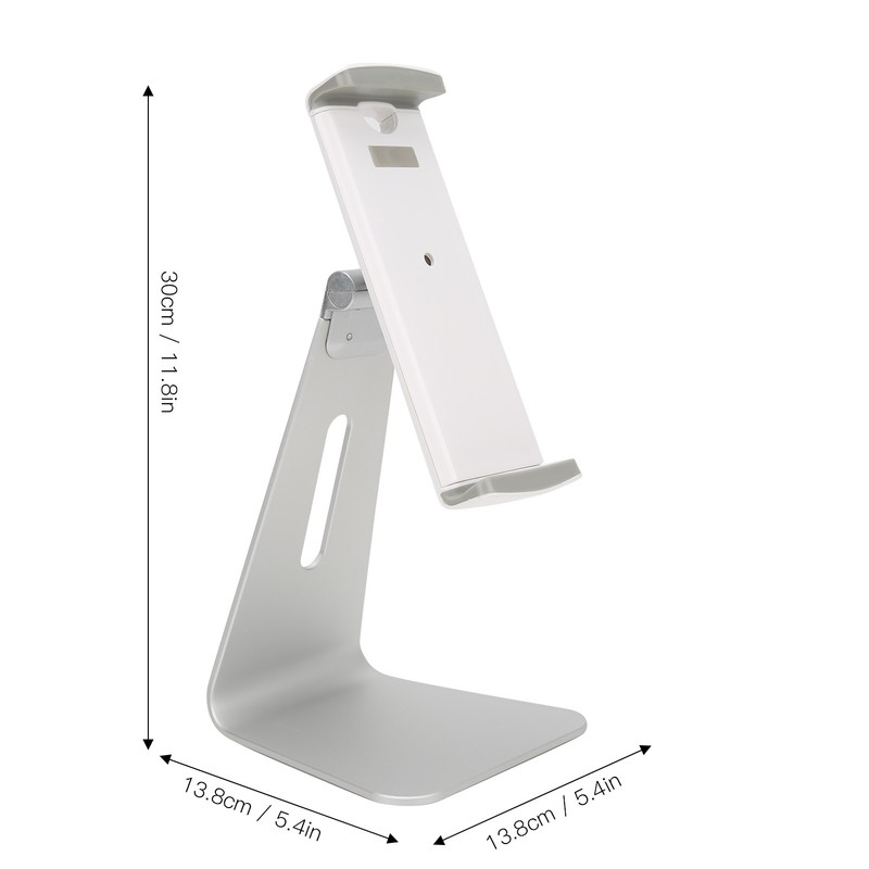 Cell Phone Stand Silver Tablet PC Bracket Adjustable Aluminum Alloy