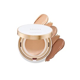 Atomy Adelica The New Gold Collagen Ampoule Cushion Natural Vanilla (1 main product + 1 refill) / 애터미 아델리카 더뉴 골드 콜라겐 앰플 쿠션 내추럴바닐라(본품1+리필1)