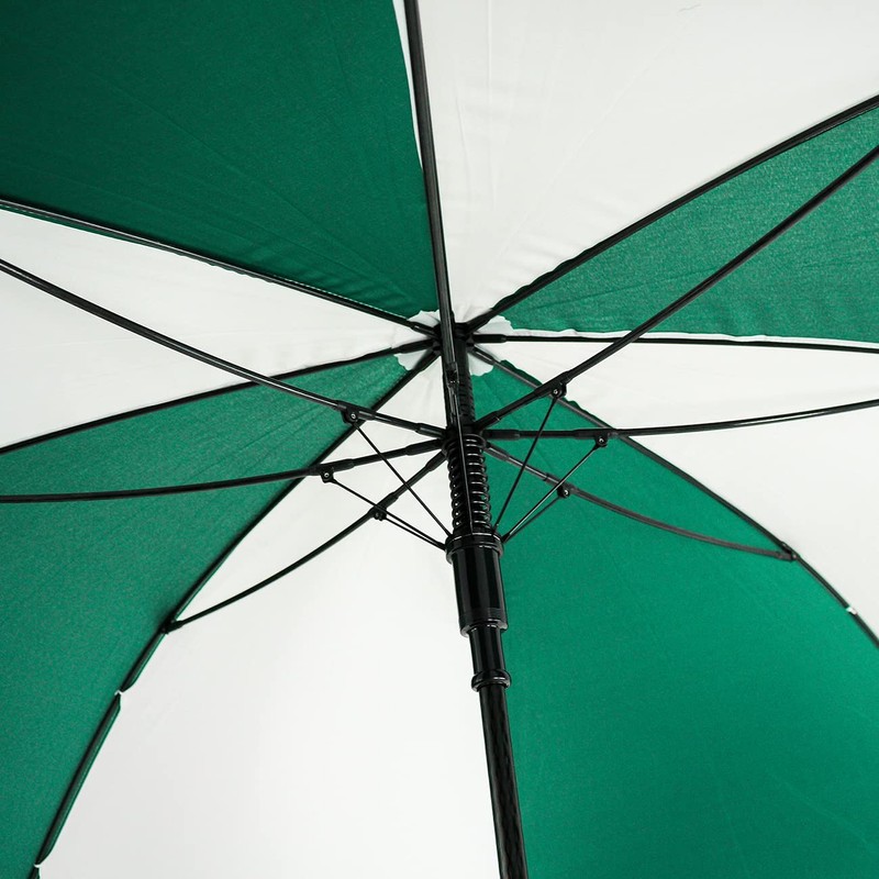 JP Lann 62" Single Canopy Golf Umbrella (Green & White)