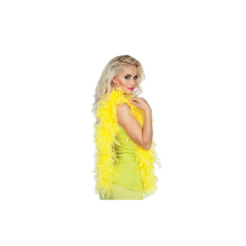 Boland 52701 Feather Boa Approx. 180 cm Yellow