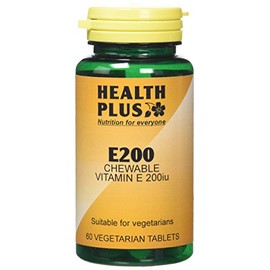 Health Plus E200 Chewable Vitamin E Supplement - 60 Tablets