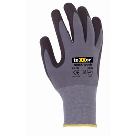 Pack of 5 Black Touch Assembly Gloves Work Gloves